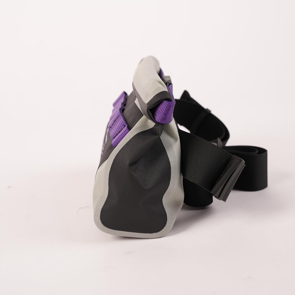 Waterproof Waist Bag, for Surfing, Paddleboarding, Boating,Cycling,Water Park Activities (Gary/purple)