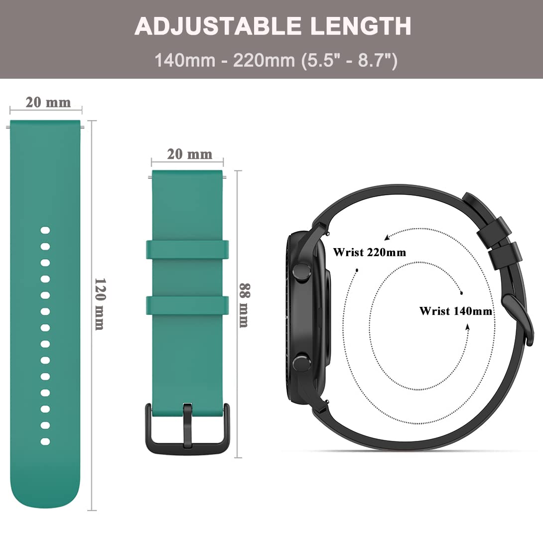 Cinturino Amazfit Helio Strap Cinturino Per Aazfit GTR 47, 22 Silicone Ricabio Cinturino Per Cinturino Per Smartwatch