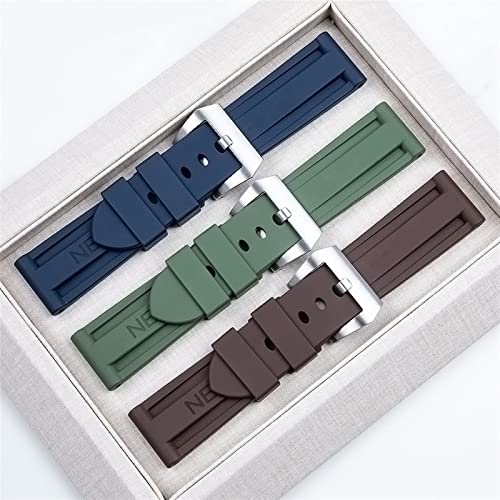 Bracelet montre caoutchouc fluoré 24mm anti irritation Panerai - 3