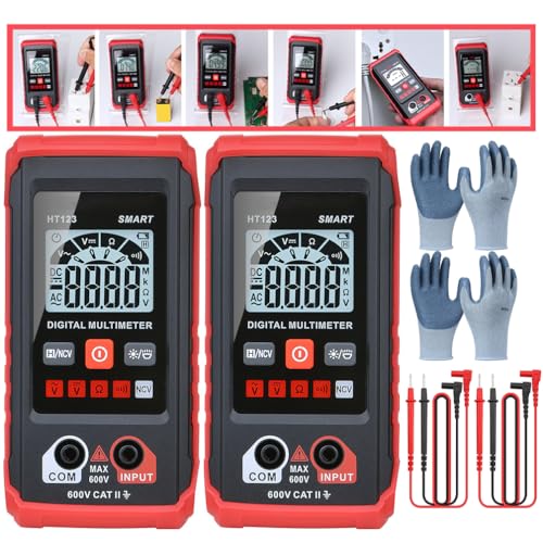 Image of XIRUJNFD Digital Multimeter HT123, Remote, Tm-510 4000 Counts Non-Contact Voltage ACL /CD