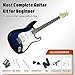 Ermik Soild Body Electric Guitar Kit with Amp 20W, Strings, Strap, Digital Tuner, Picks, Gig Bag, Cable, Tremolo Bar, 39