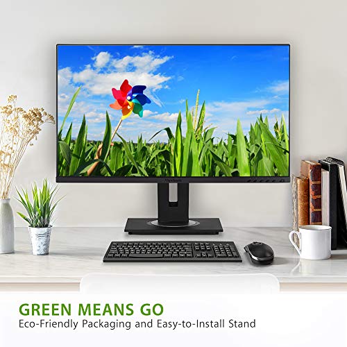 Image of ViewSonic VG2755 27 Inch 1080p Monitor, IPS Display with 60W USB-C for Smooth Home and Office Productivity, Full Ergonomic Adjustability, HDMI, DisplayPort, and VGA Inputs