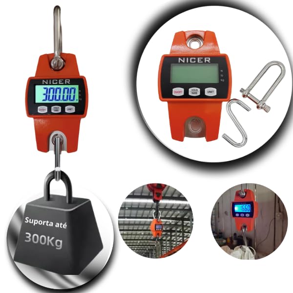 Balança Digital Industrial Portátil 300 Kg