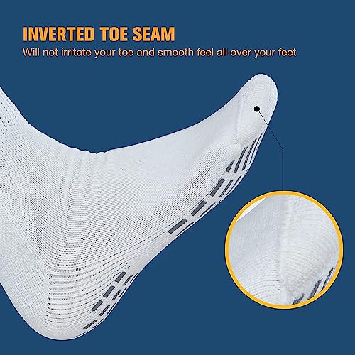 Bulinlulu Extra Wide Socks For Swollen Feet-4 Pairs Extra Wide Diabetic Socks For Men,Extra Wide Hospital Bariatric Socks Non Slip Diabetic Edema Socks Women,Cast Socks Lymphedema Socks-4 Black #TOP4