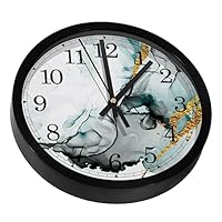 Horloge Murale Silencieuse Effet Miroir Décoration Moderne