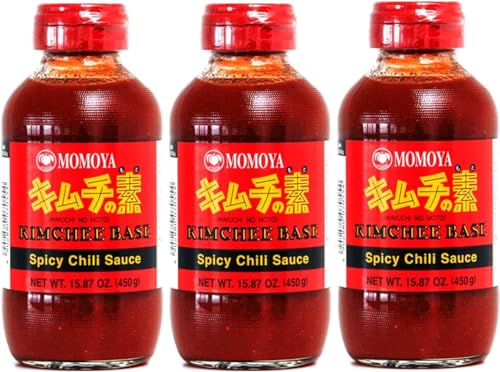 Momoya Base Kimchi - Salsa Coreana Kimuchi Sin Moto - 450g - Pack de 3 unidades - Promooo