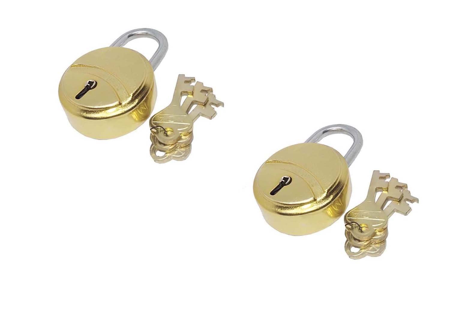 Unikkus Set of 2 Lock and Keys for Home, Room, Office, Door, 62 MM, 8 Levers Padlock, and 3 Keys Padlock Gold (B09S3XN9C9) Amazon Price History, Amazon Price Tracker