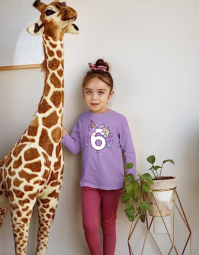 Image of Unicorn 6th Birthday Shirts for Toddler Girls Outfit 6 Year Old Six Sixth Shirt