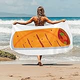 IMPRESO A DOBLE CARA: Impreso a doble cara, de textura resistente, suave y se ajusta al cuerpo. El diseño de la toalla de playa es elegante y el estampado es claro.