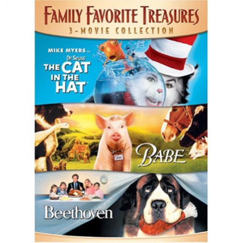 Family Favorite Treasures 3-Movie Collection (Dr. Seuss' The Cat in the Hat / Babe / Beethoven) [DVD]