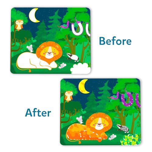 Image of Skillmatics Dot It Sticker Art - Animals, Mess-Free Fun for Kids, 500+ Stickers, Craft Kits, DIY Scrapbooking Activity, Travel Toys, Gifts for Boys & Girls Ages 3, 4, 5, 6, 7
