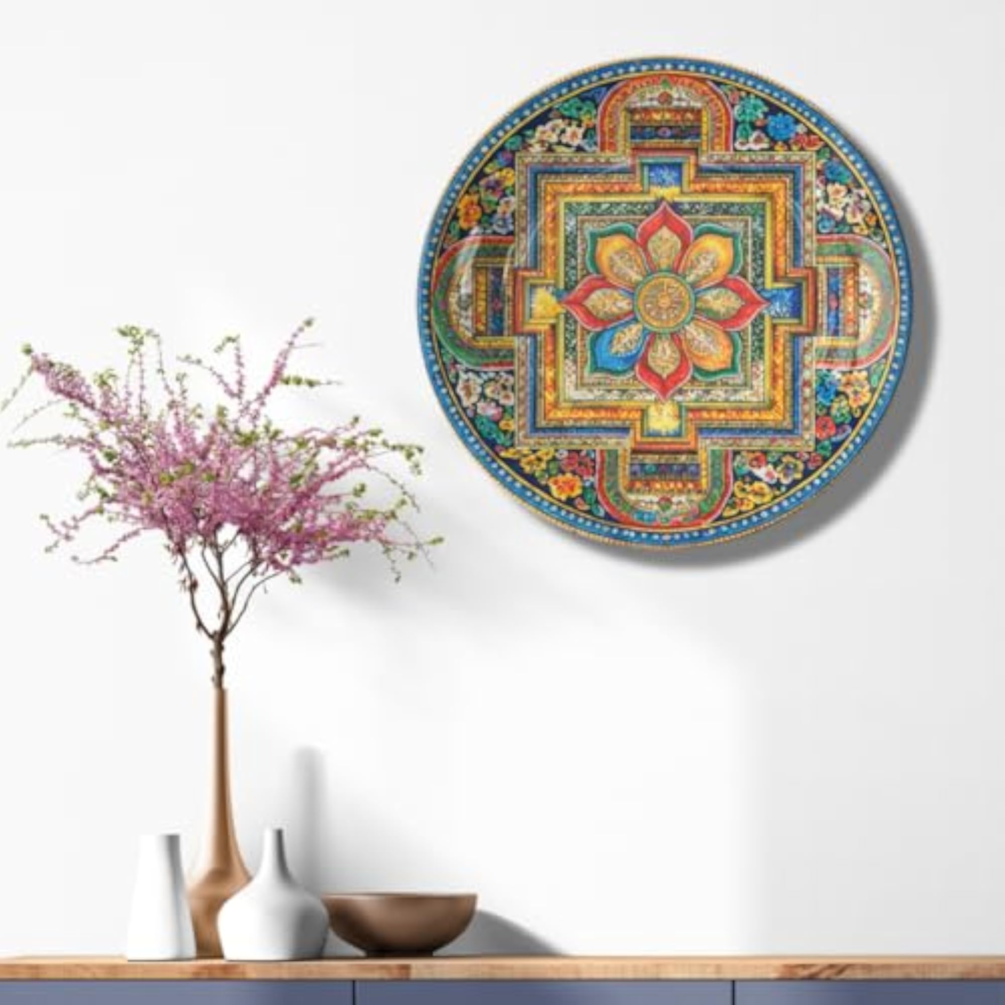 Tibetan Theme Decorative Wall Art Plate