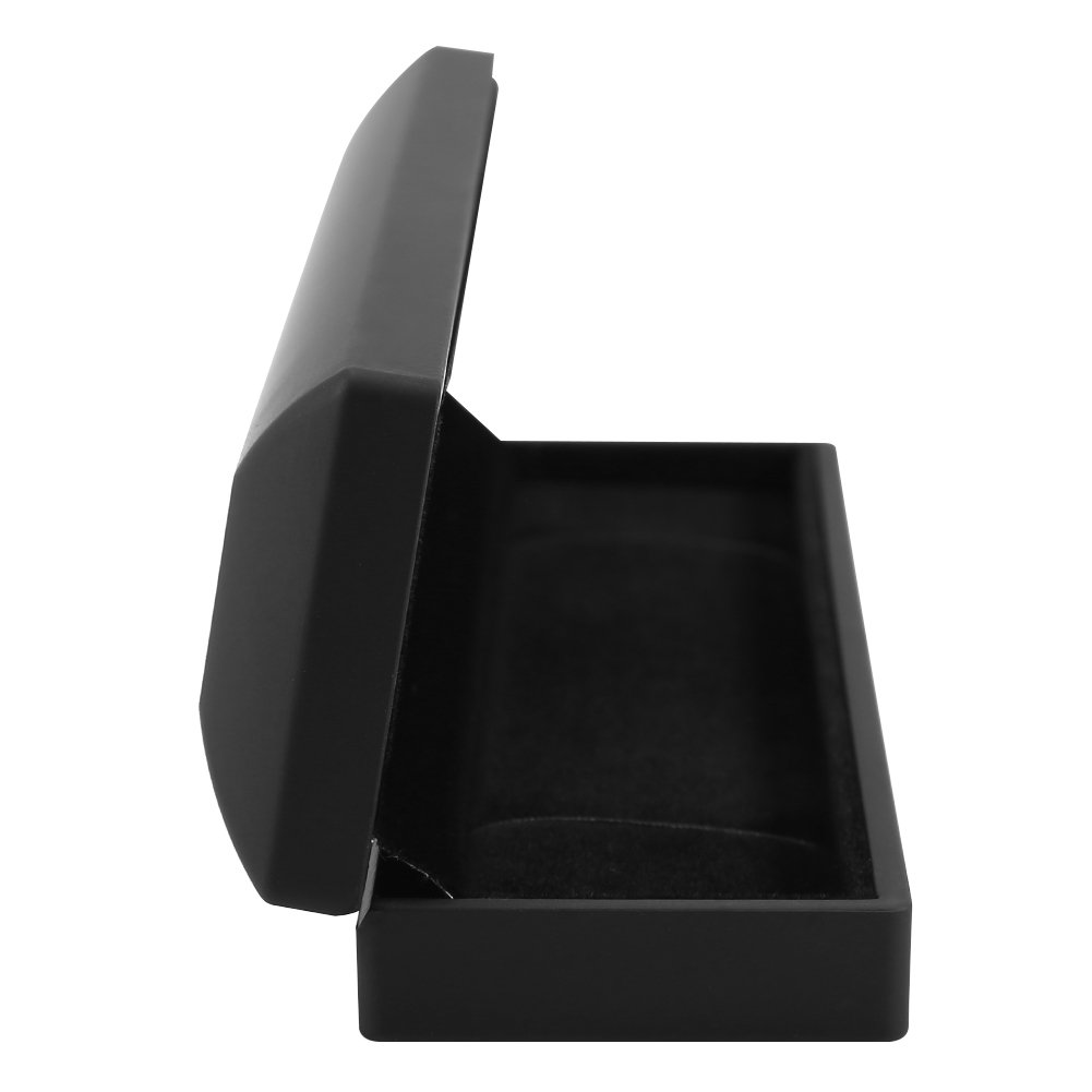 Demeras Scatole Portagioie,4Tipi di Anello/Ciondolo/Braccialetto/Collana con Illuminazione a LED, Vetrina per Gioielli, Confezione per Casa, (Scatola