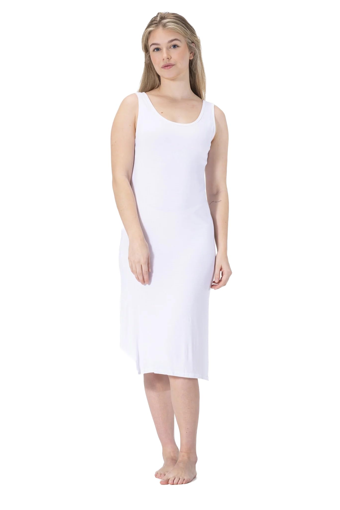 BestSale247 Damska halka z szerokimi ramiączkami krótka ok. 90 cm lub długość ok. 120 cm - halki koszula nocna