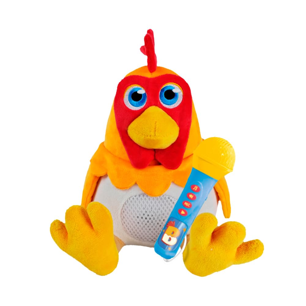 Gallo Bartolito con micrófono. La Granja de Zenón (Reig4935)