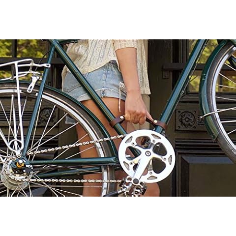 oopsmark Leather Bicycle Handle and Lifter for Your Bike Frame (Brown) Cover