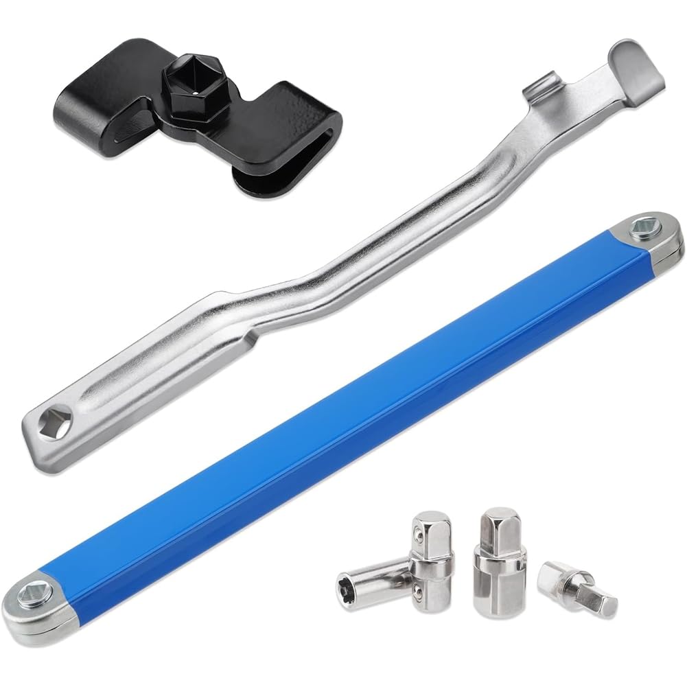 Udsknv[Ksl As Shown Square Drive Adapter Set With Wrench Extender Tool And 1/2 Inch Hole, Wrench Extender Tool Bar And Offset Extension Wrench Kit