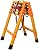 Folding Ladder Ladders,Fiberglass Retractable Telesladders, Non Conductive A-Frame Telescoping Ladder for Home Loft & Household Daily, Load 330Lbs (Color : 2m+2m/6.5ft+6.5ft)