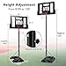 DORTALA Height Adjustable Portable Basketball Hoop System Shatterproof Backboard Wheels