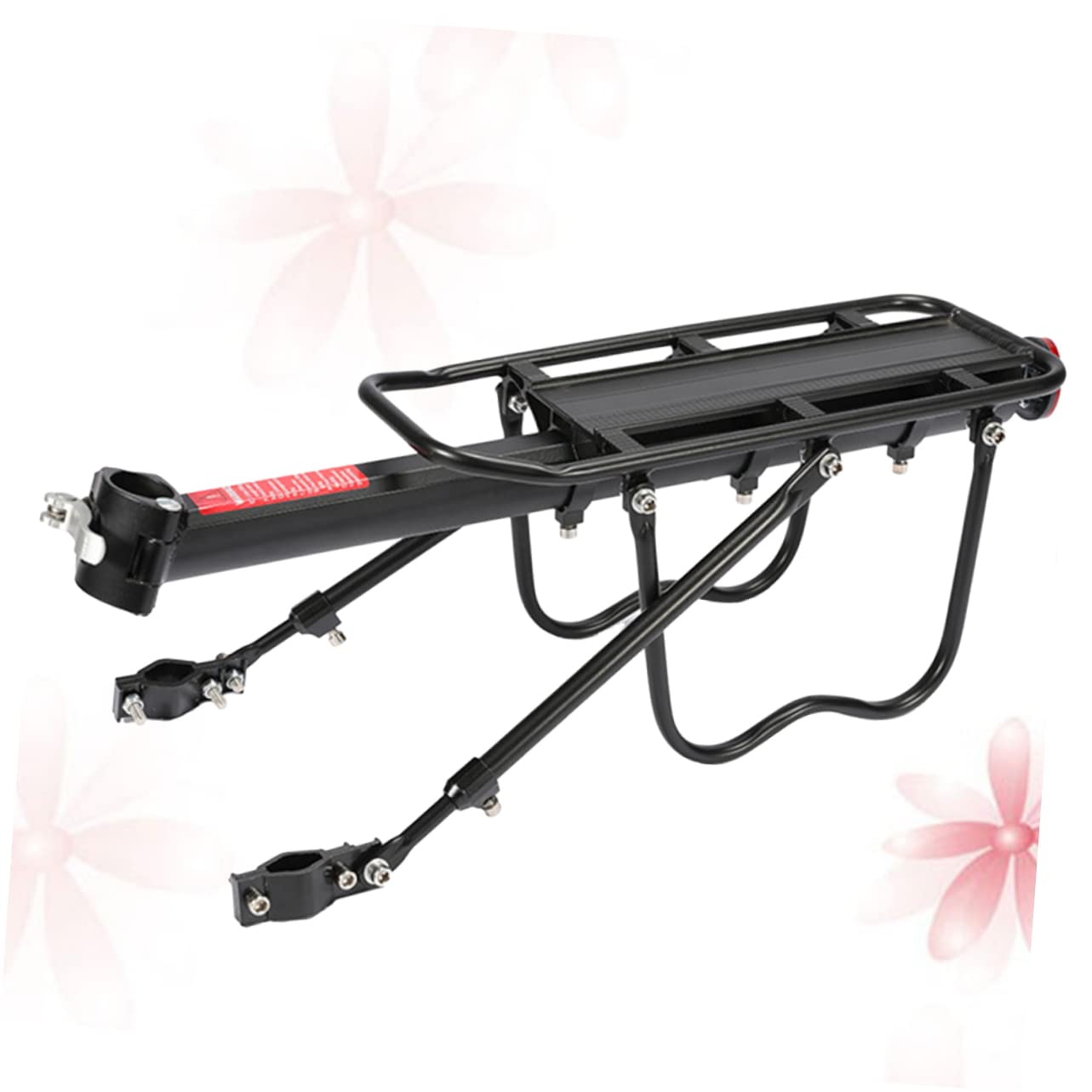 ibasenice Bike Carrier Rack for Mountain Lightweight Rear Shelf Luggage Carrier Easy Installation Tool Included for Outdoor Adventures Versatile Cargo Support