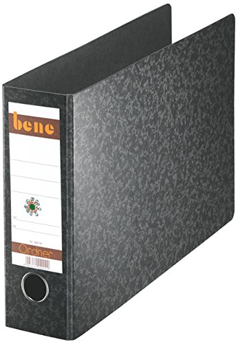 Preisvergleich Produktbild Bene 90800 Ordner A4 quer schwarz Hartpappe