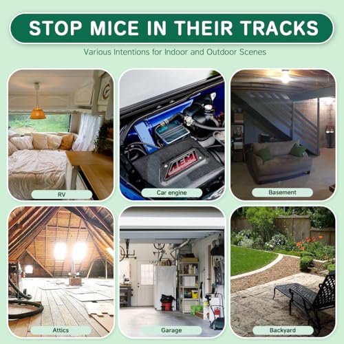 Image of Rodent Mouse Repellent 42 pcs, Peppermint Oil Moth Balls for Mice Rats Deterrent, Natural Pest Control Mothballs for Rodents, Squirrels, Skunk, Mole, Gopher, Pets Safe, Indoor and Outdoor Use