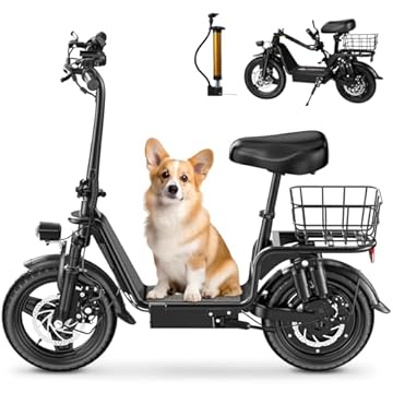 electric scooter with large wheels