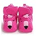 Garçon Fille Chaussons Hiver Chaud Animal Face Crawl Antidérapant Tout-Petits Prewalkers Doux Berceau Chaussures Bébé Chaussettes Chaussures (Bébé Âge : 0-6 Mois, Couleur : Éléphant Bleu) (Flamingo 7)