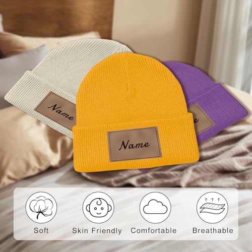 Custom Baby Beanie Hats, Personalized Toddler Kids Beanies Winter Hat with Name Beanies for Boys Girls Adults2