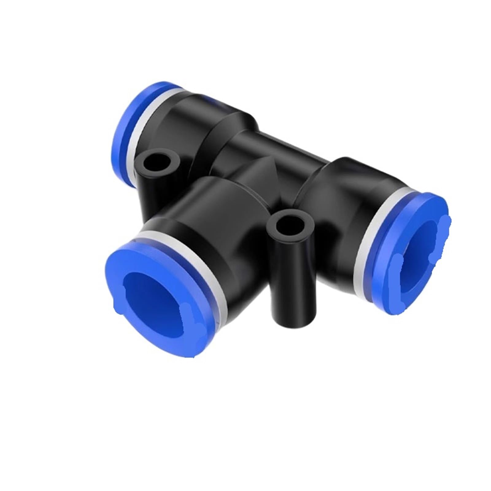 Lot de 20/100 connecteurs pneumatiques à connexion rapide 4 mm, 6 mm, 8 mm, 10 12 mm, raccord en T 3 voies en plastique pour tuyau d'eau (PE-8, 1000 pièces)