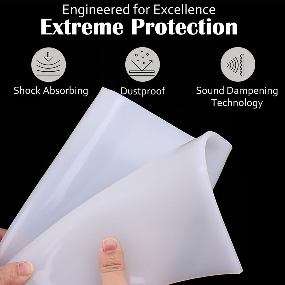 Lámina de Silicona en Rollo 50x200cm Grosor 0,5–5mm Banda de Goma Flexible Junta Aislante Resistente al Calor para Manualidades CNC Coche,4mm