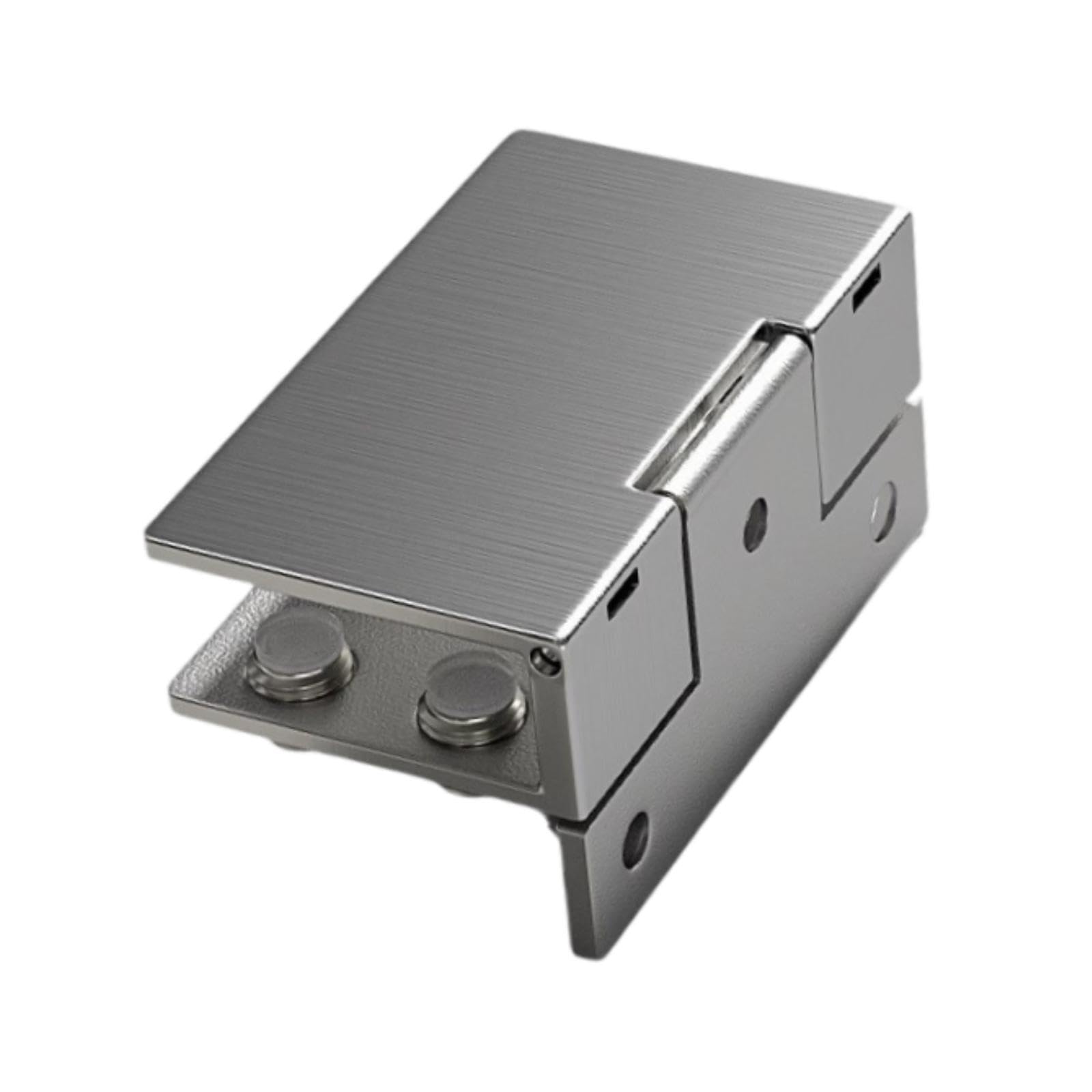 POXZSFX Frameless Glass Door Hinge 304 Stainless Steel Adjustable U Shaped Clip Enables Quick Installation for Glass Door Thickness Between 5mm-8mm Hinge, Silvery, 5.4x3.4cm