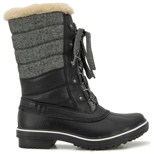 JBU by Jambu Resistente al Agua de Siberia, Botas para Nieve Mujer, Espina Negra, 37 EU