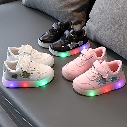 Toddler Boys Girls LED Casual Sport Shoes All Season Soft Soled Kids Sport Fringe Tennis Shoes3