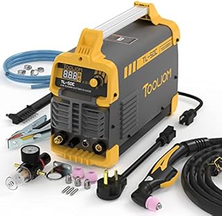 TOOLIOM 50A Non-Touch Pilot ARC Air Plasma Cutter Dual Voltage 110V/220V IGBT Inverter Metal Cutting Machine 1/2