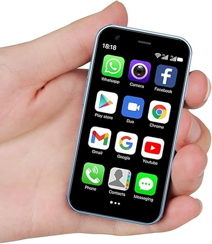 Cutwif Mini teléfono inteligente, teléfono infantil El teléfono celular más pequeño del mundo 3.0 pulgadas Android teléfono pequeño Quad Core 2G+16G