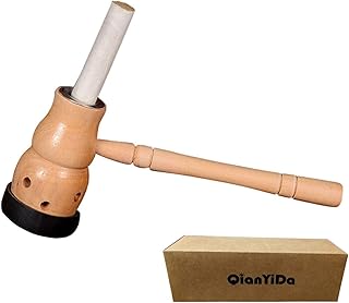 Moxa Stick Burner Holder, Mini Wooden Moxa Box Portable Healing Box for Moxa Moxibustion One Hole