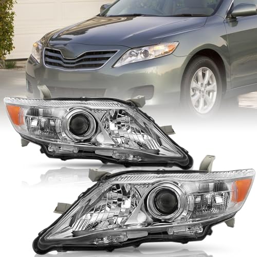 TUSDAR Fits For 2010 2011 Toyota Camry Headlight Assembly 10 11 Camry Factory OE Style Headlamp Driver and Passenger Side