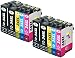 Produktbild 10 XL Tintenpatronen kompatibel zu Epson T3476 34XL für Epson Workforce Pro WF-3720DWF WF-3725DWF - Schwarz/Cyan/Magenta/Gelb, hohe Kapazität (BK: 1.100 & C/M/Y: 950 Seiten)