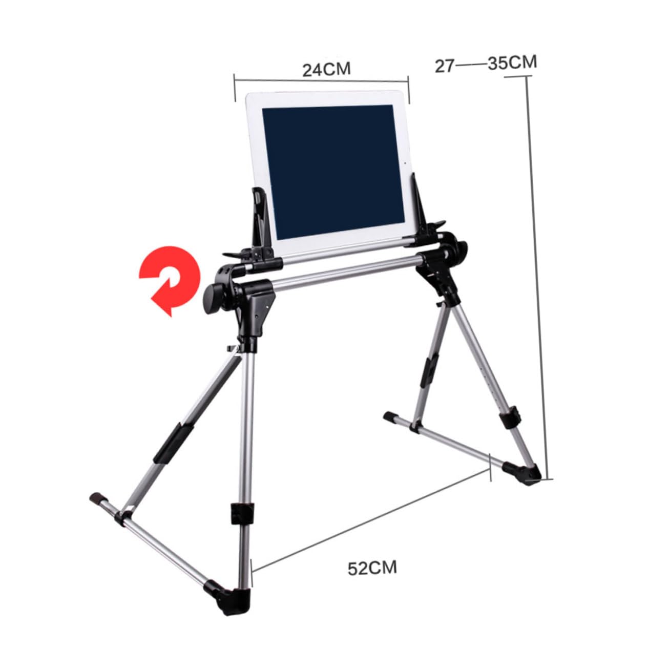 Angoily Soporte De Tablet Plegable y Ajustable Soporte para Tablet Pc y Móvil Diseño Multifuncional para Uso Mesa y Cama