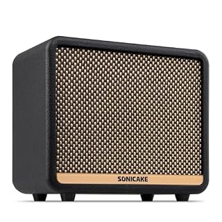 SONICAKE 10W BT Guitar Amplifier, Multi-effect Digital Modeling Speakers with APP, Portable Desktop All-in-one Guitar Amp with 80 Effects 100 Preset for Bedroom Practice, OTG AMPCUBE QAM-20 - Les Beatles, Paul McCartney, John Lennon, RIngo Starr, George Harrison