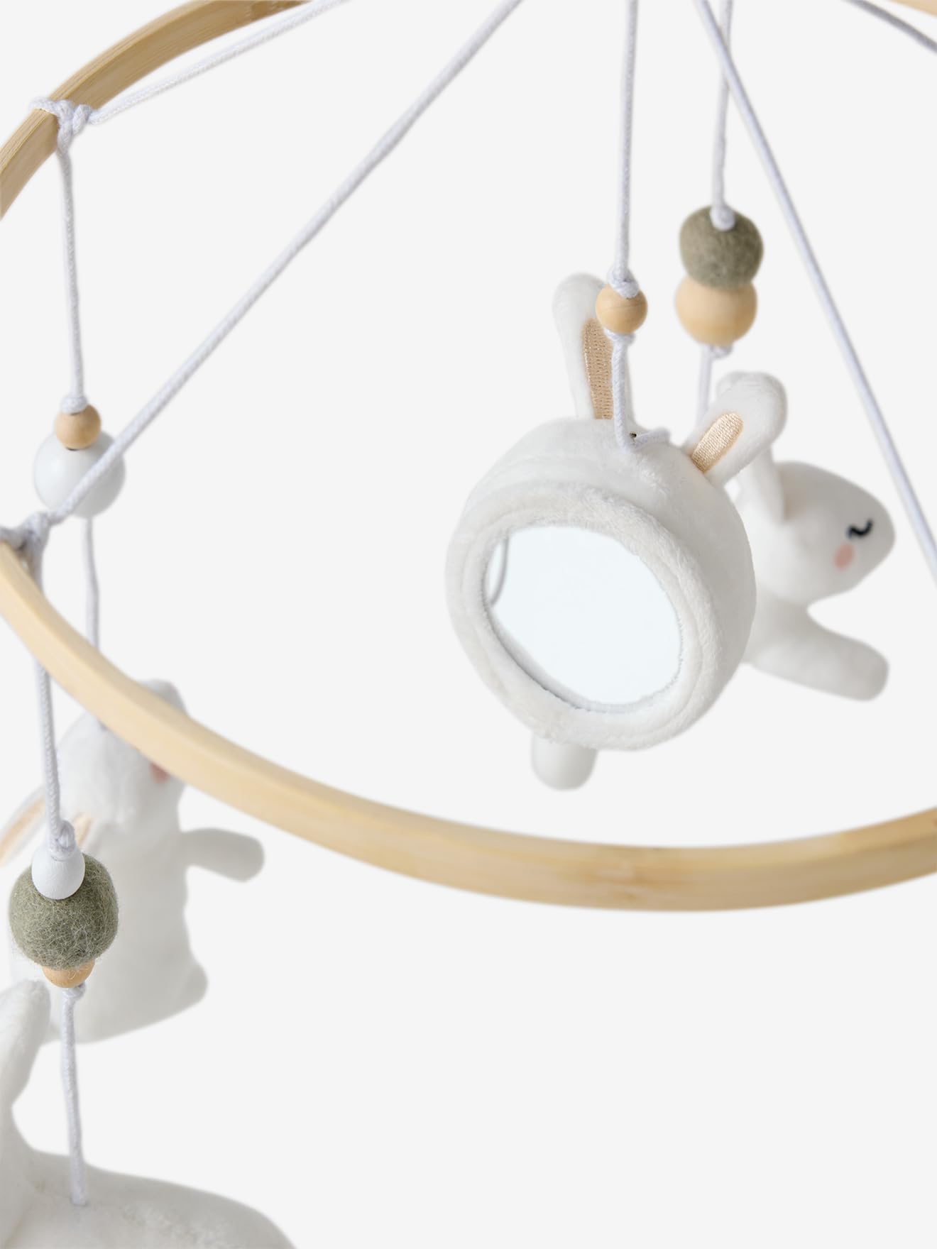 VERTBAUDET Mobile mit Musik, Hase, Baby, Holz, TU