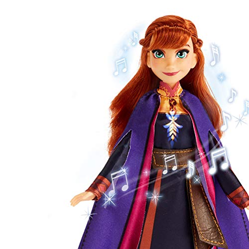 Disney Frozen Singing Anna Fashion Doll With Music Wearing A Purple Dress Inspired By 2, Toy For Kids 3 Years & Up, Includes Doll, Outfit, Boots, And Instructions. #TOP2