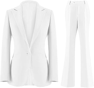 womens white pants suits dressy