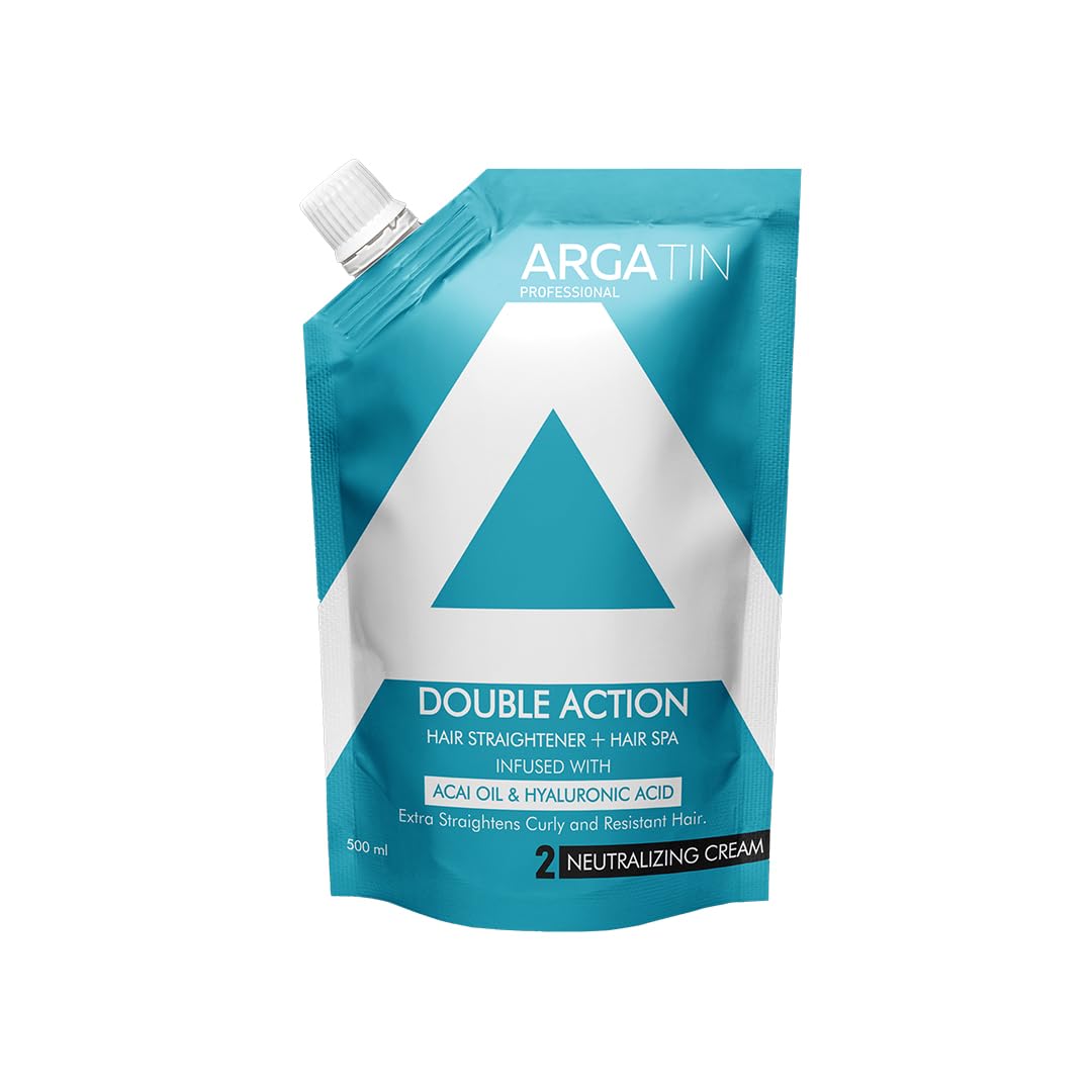 Hair Straightening | Neutralizing Cream 500ml | Permanent Hair Straightener for Curly & Resistant Hair | Unisex Use | Enriched with Pro-Vitamin B5 | Smooth, Shiny Finish