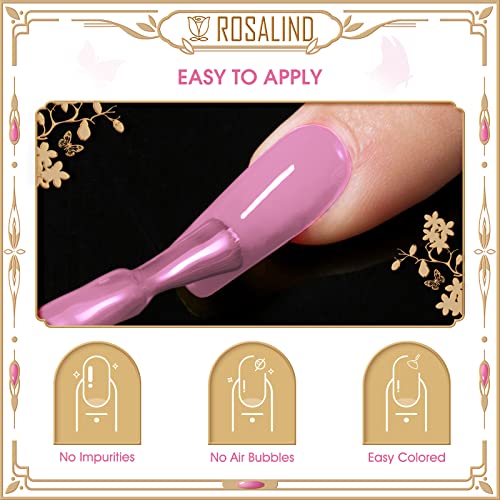 ROSALIND UV Nagellack Shellac Nagellack 10PCS Farbgel Color Nail Gel, Lila Rosa Rot Semi Permanent Nägel Shellac Set… – Bild 6