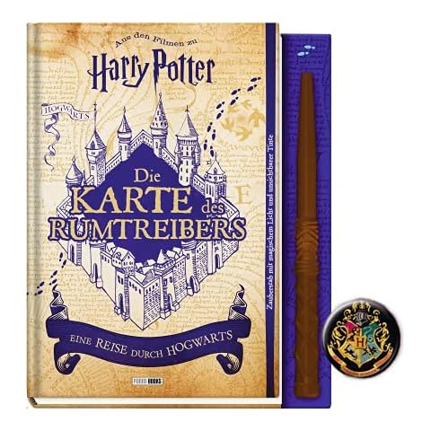 Mapa del Merodeador con Varita Interactiva y Botón de Harry Potter Cover