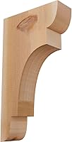 Vista 14 de Ekena Millwork COR04X12X12NEB00RWR 4 pulgadas de ancho x 12 pulgadas de profundidad x 12 pulgadas de alto New Brighton Rough Sawn Corbel, cedro rojo