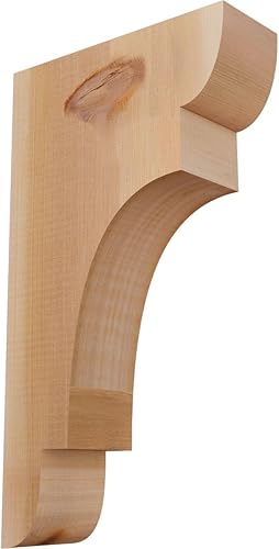 Miniatura 14 de Ekena Millwork COR04X12X12NEB00RWR 4 pulgadas de ancho x 12 pulgadas de profundidad x 12 pulgadas de alto New Brighton Rough Sawn Corbel, cedro rojo