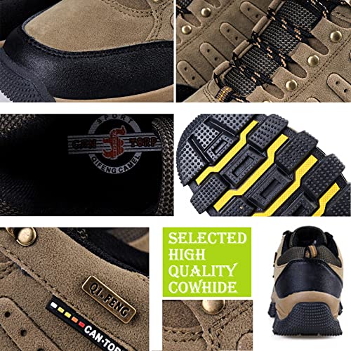 Mens Low Rise Trekking Hiking Shoes, Lightweight Outdoor Travelling Camping Climbing Shoes, Lace-Up Sports Trainers4